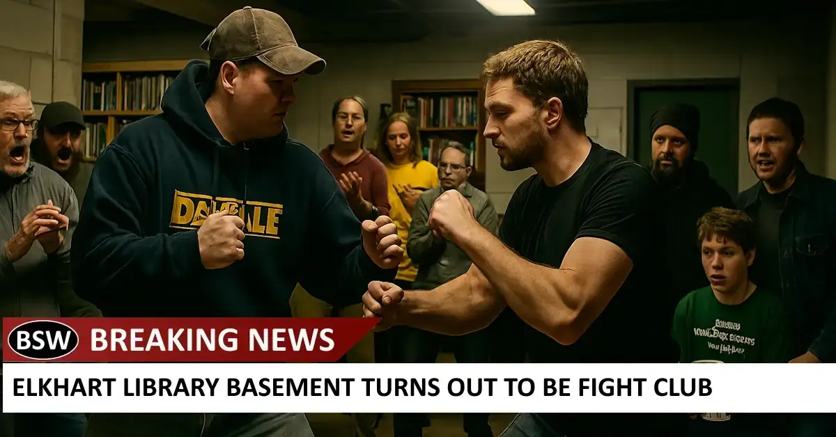 Elkhart Library Basement Turns Out to be Fight Club Elkhart